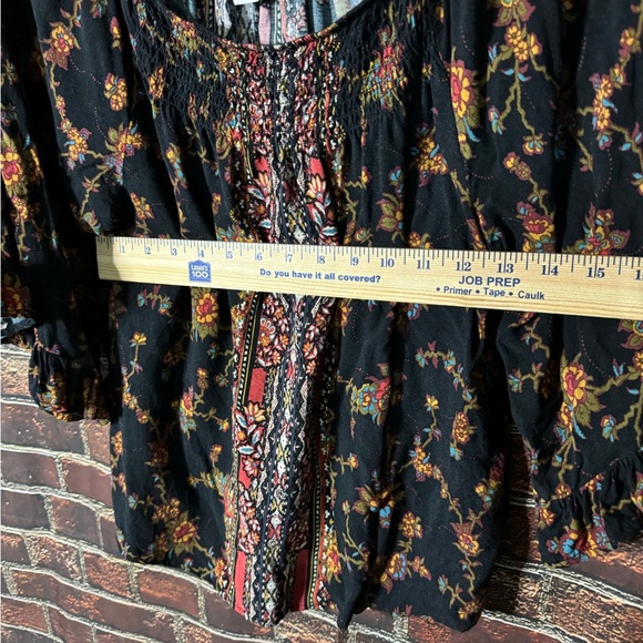 World Unity Boho Blouse Sz M - Picture 2 of 6